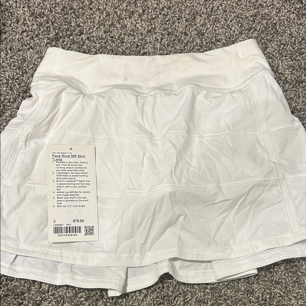 Lululemon Athletica White Mini Skirt